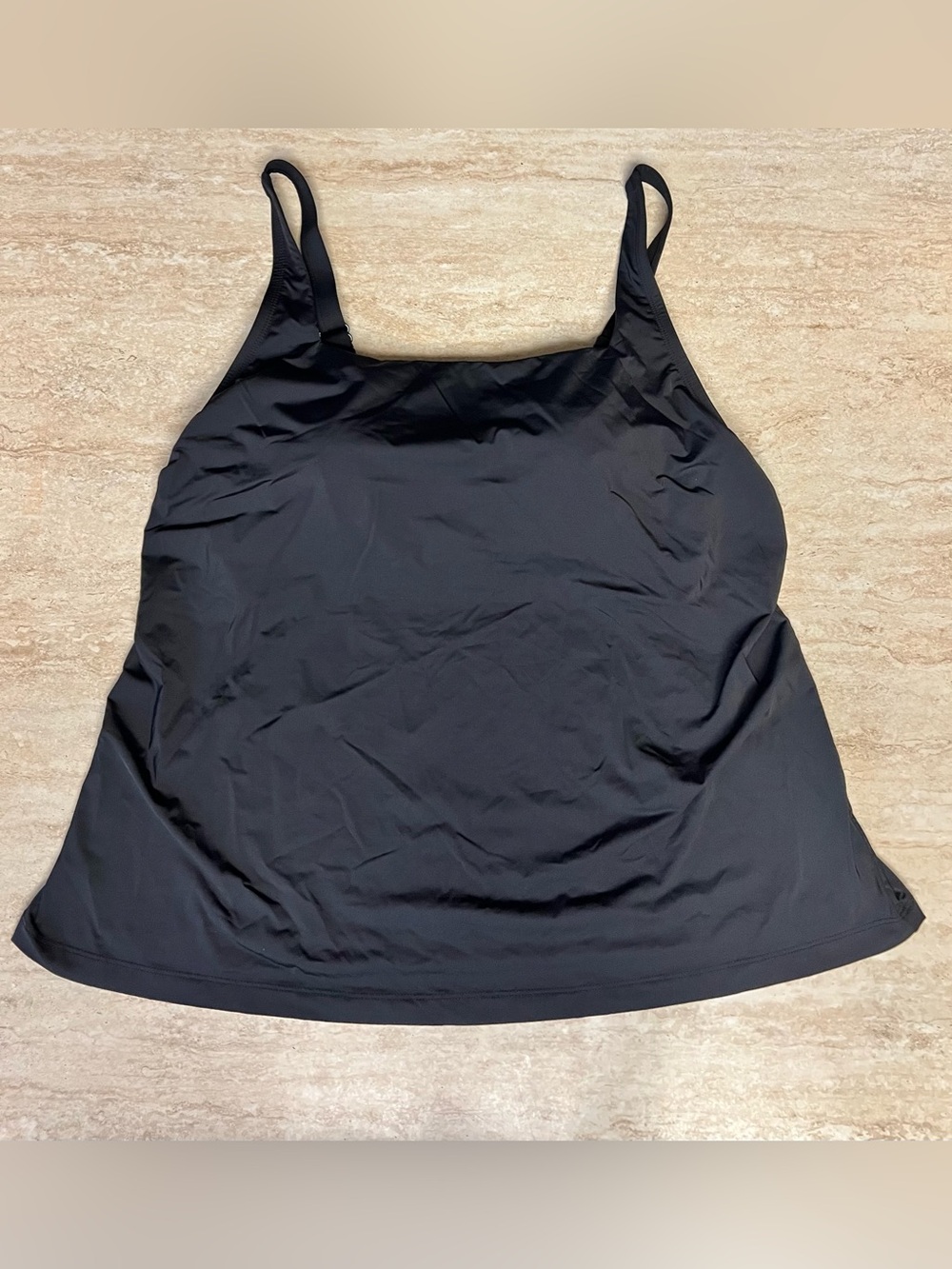 Duluth Trading Co Black Women's Tankini Swim Top